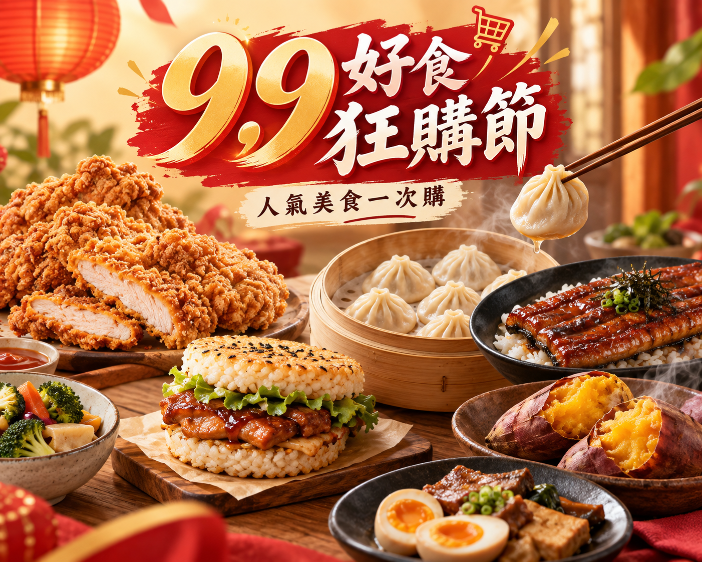 9.9狂購節 冷凍品3件9折起