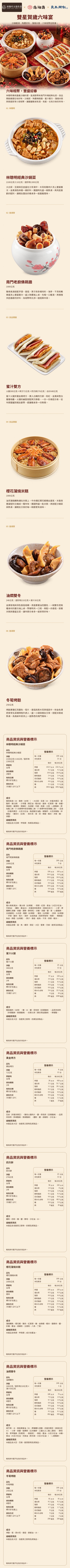 雙星賀歲六味宴商品介紹1