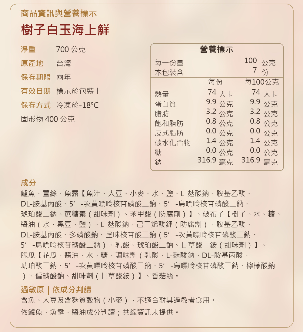 【良品開飯】祥羊曜日十二菜組 詳介09