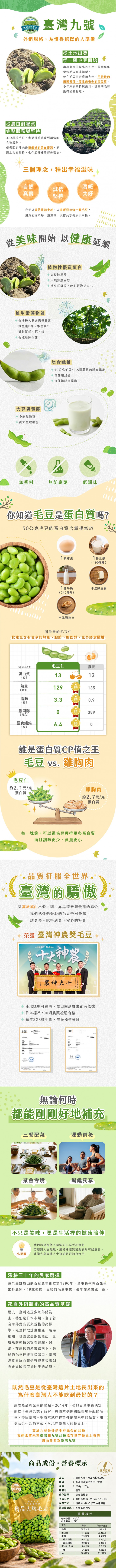 臺灣九號精品大粒毛豆仁商品介紹