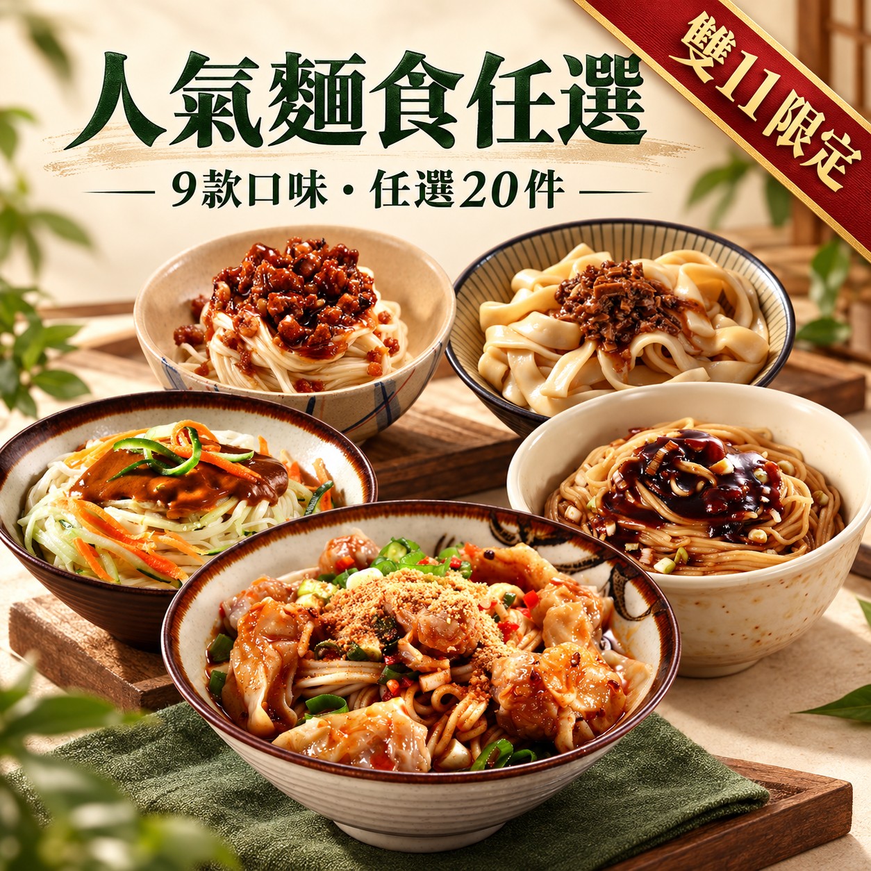 【良品開飯】人氣麵食任選x20(免運) 圖 1