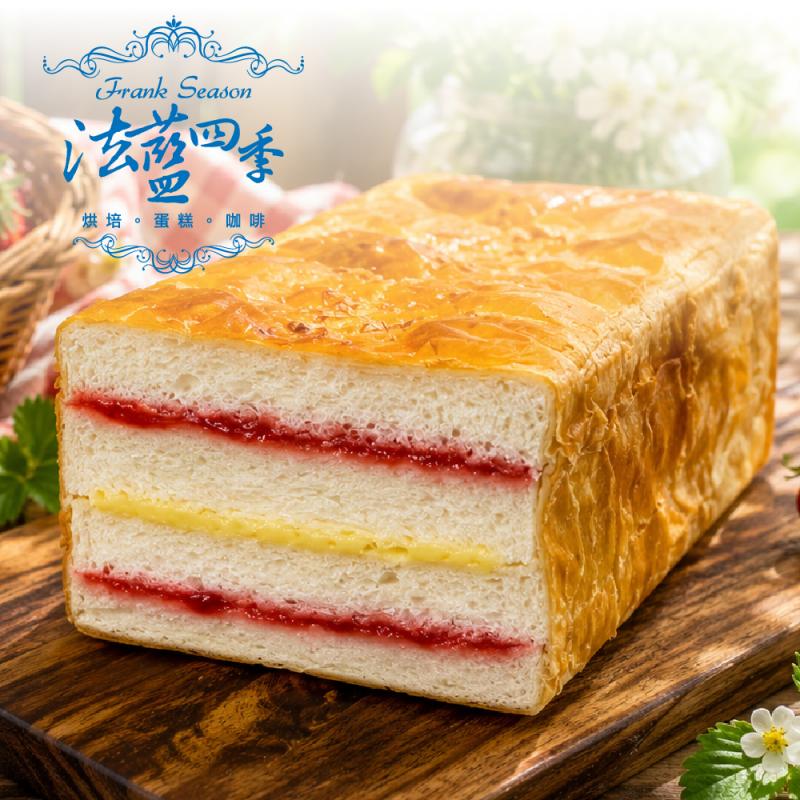 【法蘭四季】草莓起酥三明治450g 圖 1