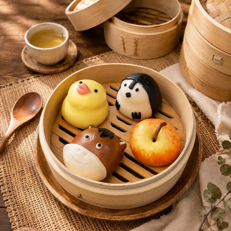【良品開飯】可愛動物造型包子任選 圖 1