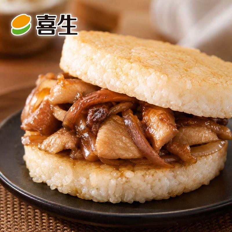 【喜生】照燒雞肉米漢堡3入 圖 1