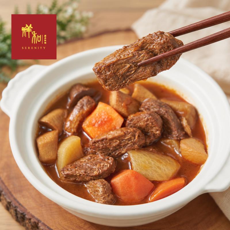 【祥和蔬食】素杏鮑菇牛腩煲420g 圖 1