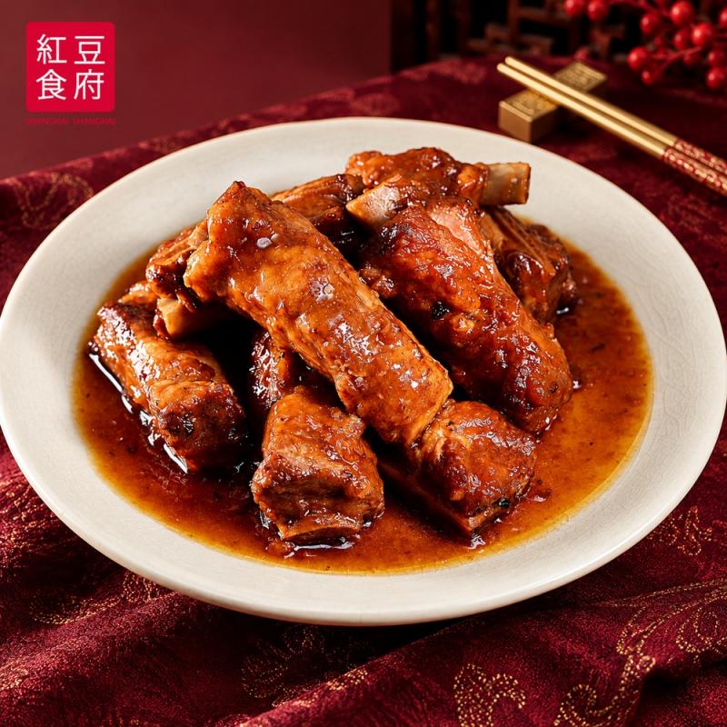 【紅豆食府】無錫排骨500g 圖 1