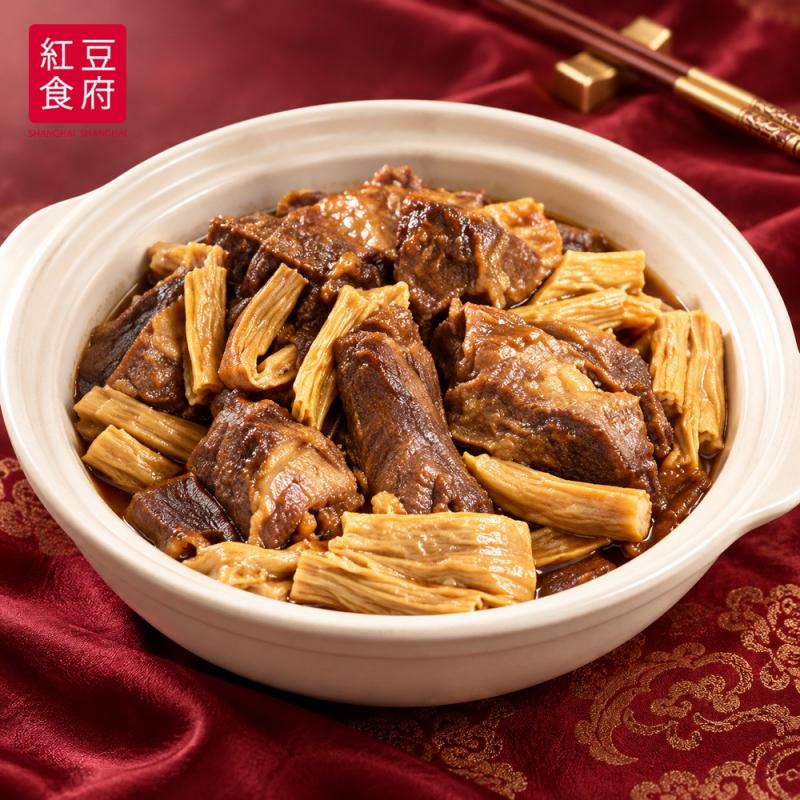 【紅豆食府】腐竹牛腩煲500g 圖 1