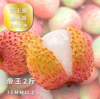 【產地咬一口】帝王級-大樹玉荷包荔枝 36mm↑ 二斤箱(限量開賣)(免運)