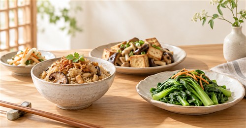 主食、配菜、蔬菜、蔬食