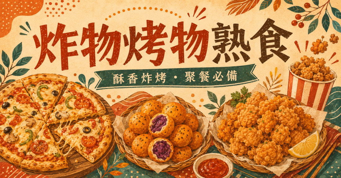 炸物、披薩與烤物