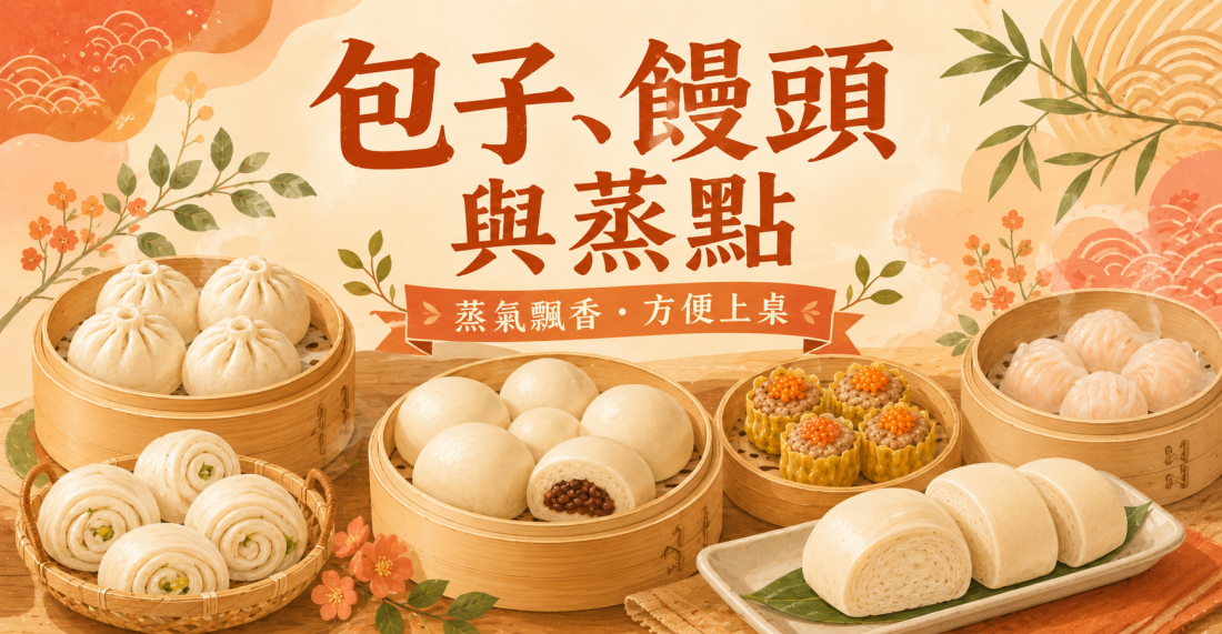包子、饅頭與蒸點